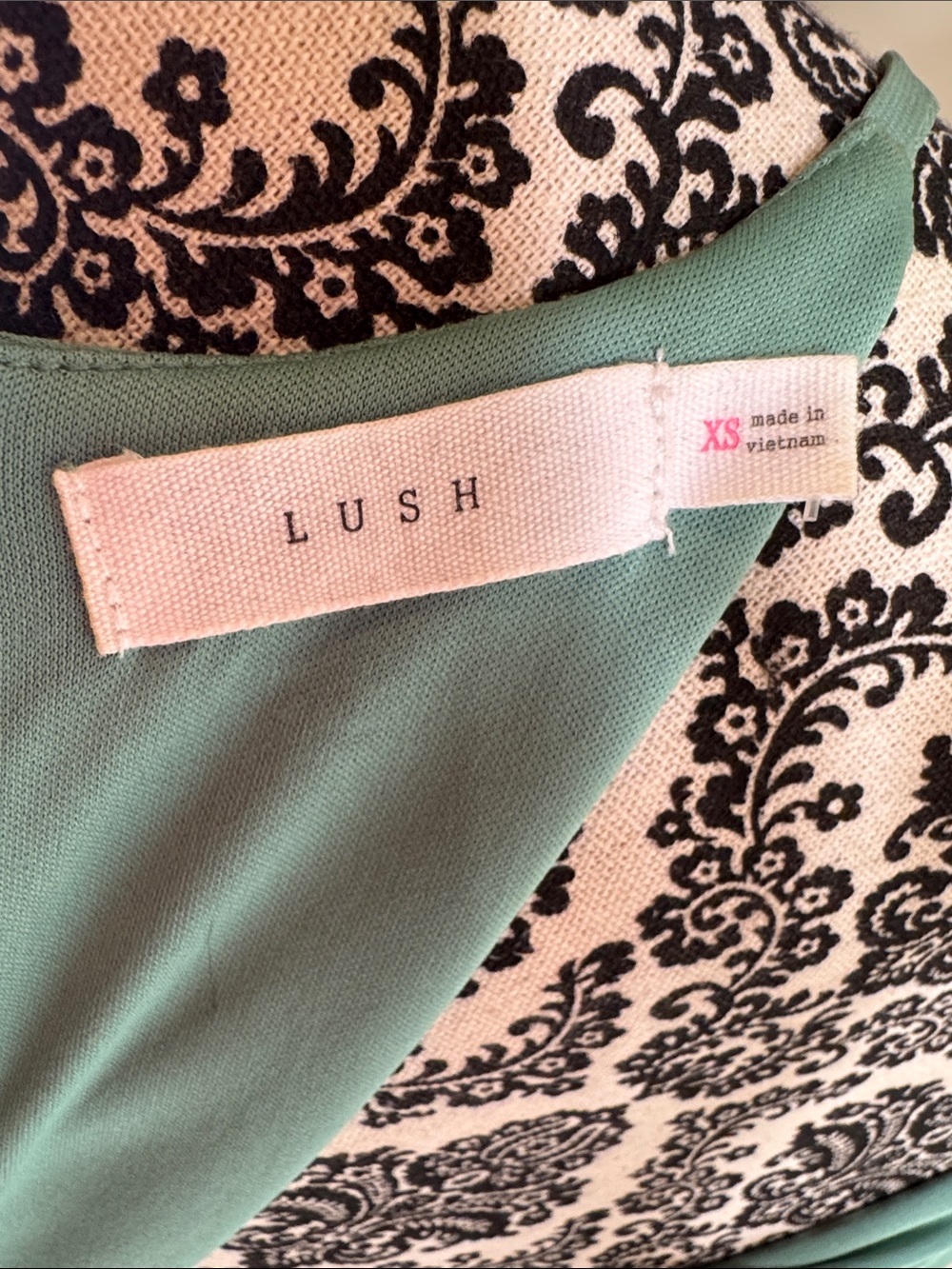 Lush Aqua Green Halter Light Flowy Mini Skater Dress size XS - Picture 7 of 7